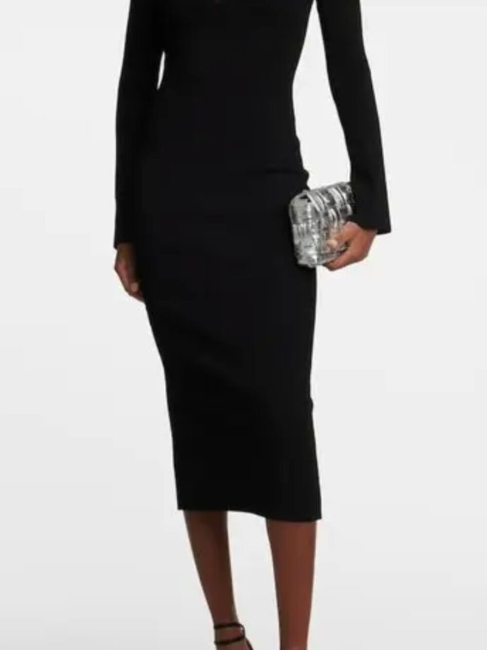 Galvan Gaia ribbed-knit midi dress - Picture 3 of 6